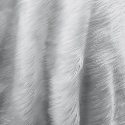 Eden WHITE Shaggy Long Pile Soft Faux Fur Fabric for Fursuit, Cosplay Costume, Photo Prop, Trim, Throw Pillow, Crafts NewFabricsDaily