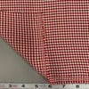 Keira RED Mini Checkered Polyester Poplin Fabric by the Yard - 10048