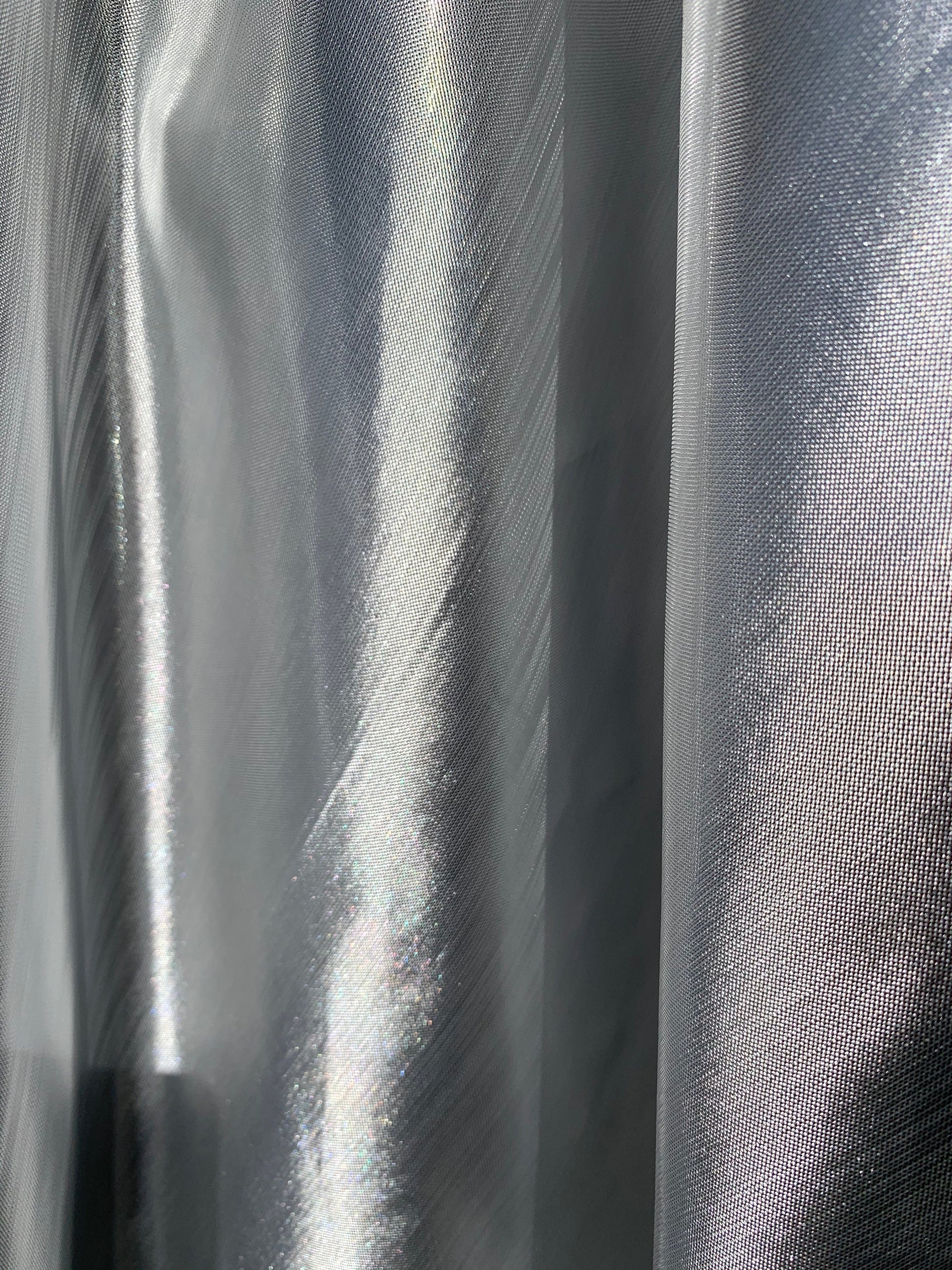 Nicole SILVER Light Weight Lamé Fabric by the Yard  - 10031