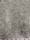 Maggie GREY Guipure Venice Heavy Lace Fabric by the Yard - 10019