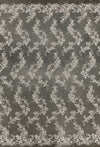 Cristina IVORY Polyester Floral Embroidery with Sequins on Mesh Lace Fabric by the Yard for Gown, Wedding, Bridesmaid, Prom - 10076