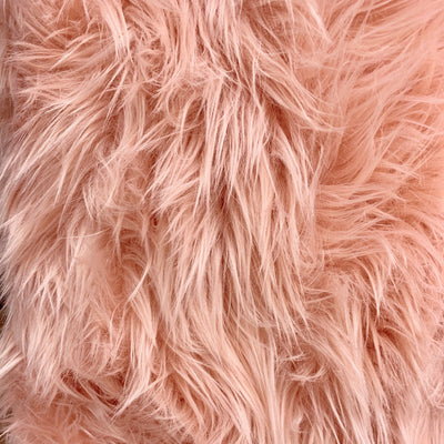 Eden PEACH Shaggy Long Pile Soft Faux Fur Fabric for Fursuit, Cosplay Costume, Photo Prop, Trim, Throw Pillow, Crafts