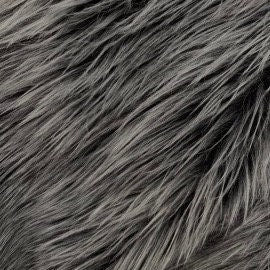 Sasha GREY 2 Inch Long Pile Soft Luxury Faux Fur Fabric Fursuit, Cosplay Costume, Photo Prop, Trim, Throw Pillow, Crafts