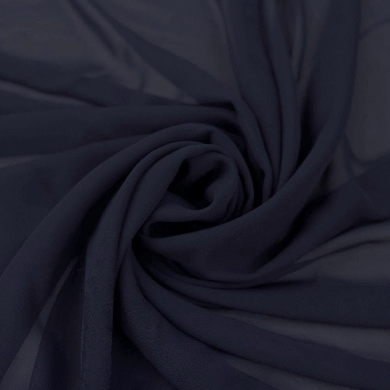 Danielle NAVY BLUE Polyester Hi-Multi Chiffon Fabric by the Yard - 10075
