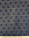 Elaine NAVY BLUE Floral Scalloped Nylon Spandex Stretch Lace Light Weight Fabric for Clothes, Lingerie, Costumes, Decorations, Crafts