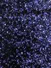 Stephanie NAVY BLUE Overlap Sequins on NAVY Stretch Velvet Fabric by the Yard for Gowns, Apparel, Costumes, Crafts - 10185
