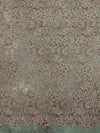 Maggie DARK MAUVE Guipure Venice Heavy Lace Fabric by the Yard - 10019