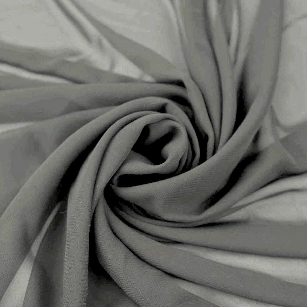 Danielle GREY Polyester Hi-Multi Chiffon Fabric by the Yard - 10075