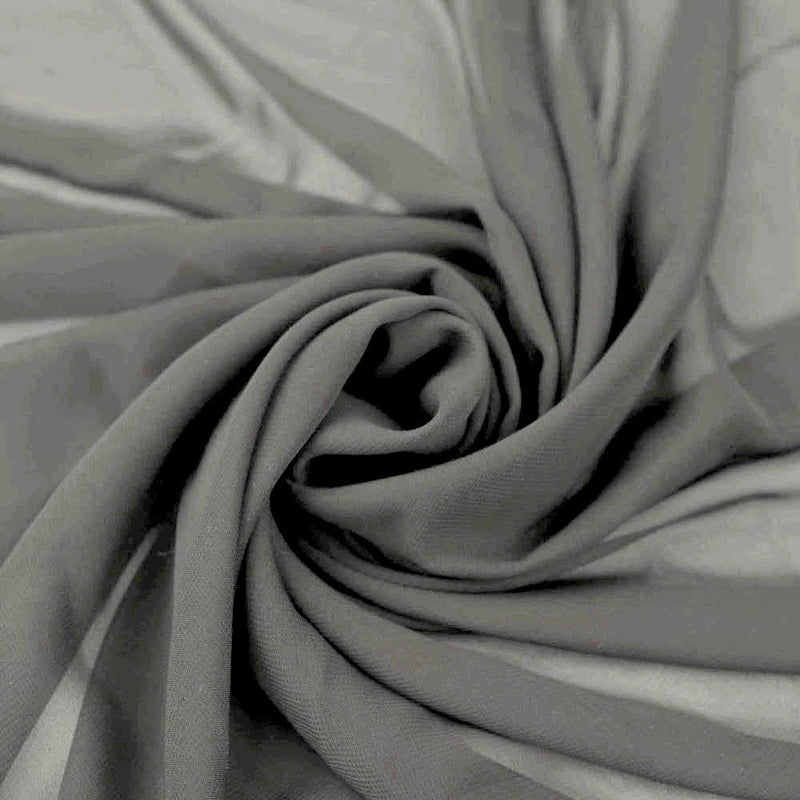 Danielle GREY Polyester Hi-Multi Chiffon Fabric by the Yard - 10075