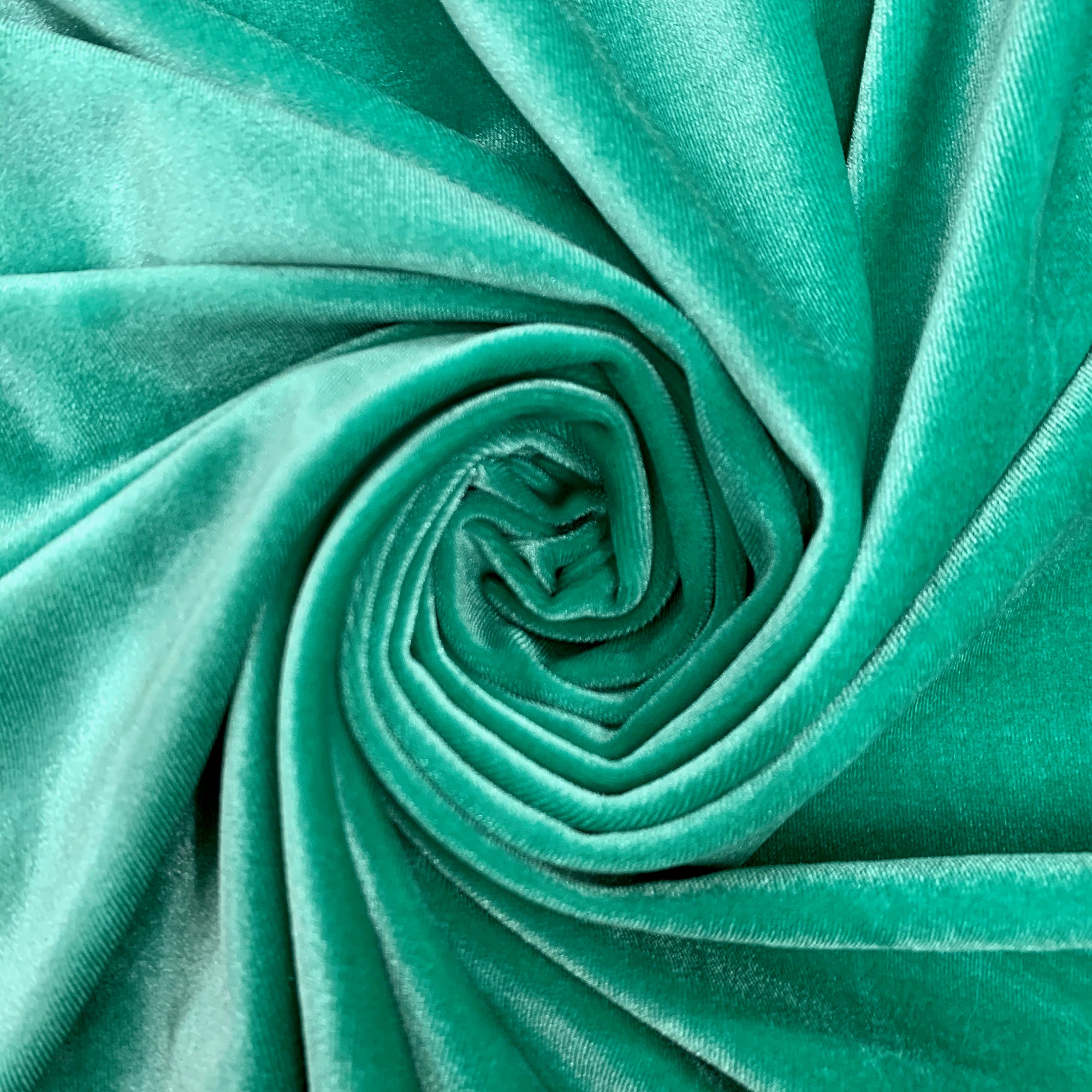 Princess SEAFOAM Polyester Spandex Stretch Velvet Fabric for Bows, Top Knots, Head Wraps, Scrunchies, Clothes, Costumes, Crafts - 10001