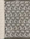 Dakota IVORY Polyester Corded Floral Embroidery on Mesh Lace Fabric by the Yard - 10043