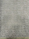 Elaine SILVER GREY Floral Scalloped Nylon Spandex Stretch Lace Light Weight Fabric for Clothes, Lingerie, Costumes, Decorations, Crafts