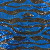 Leila BLUE BLACK Sequins on Mesh Fabric by the Yard - 10050