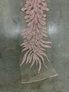 Zelda LIGHT PINK Vegas Peacock Beaded Sequins Embroidered on Mesh Lace Fabric by Panel - 10200