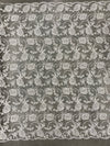 Dakota IVORY Polyester Corded Floral Embroidery on Mesh Lace Fabric by the Yard - 10043