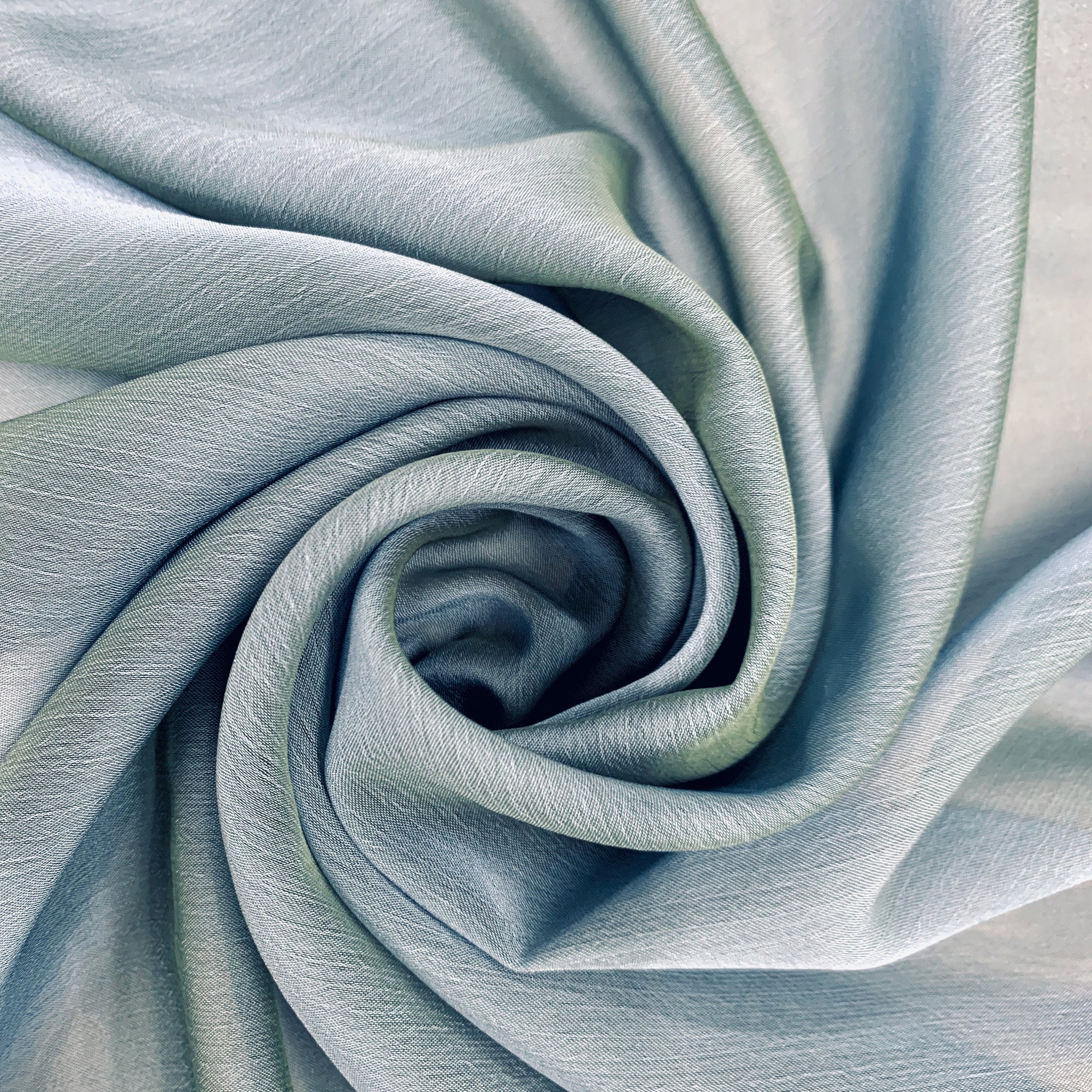 Jolene SLATE BLUE OLIVE Polyester Two-Tone Chiffon Fabric by the Yard - 10135