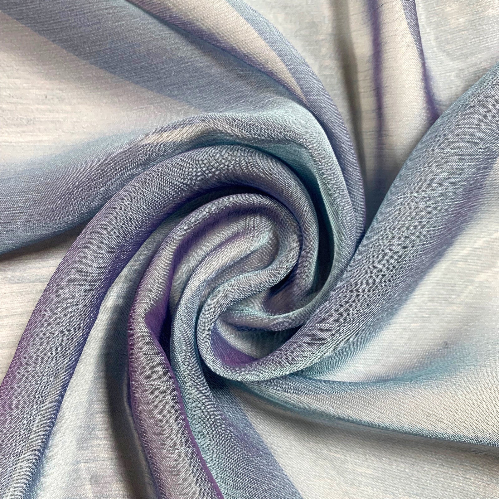 Jolene BLUE PURPLE Polyester Two-Tone Chiffon Fabric by the Yard - 10135