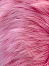 Eden PINK Shaggy Long Pile Soft Faux Fur Fabric for Fursuit, Cosplay Costume, Photo Prop, Trim, Throw Pillow, Crafts - 10005