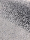 Elaine SILVER GREY Floral Scalloped Nylon Spandex Stretch Lace Light Weight Fabric for Clothes, Lingerie, Costumes, Decorations, Crafts