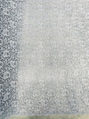 Elaine SILVER GREY Floral Scalloped Nylon Spandex Stretch Lace Light Weight Fabric for Clothes, Lingerie, Costumes, Decorations, Crafts