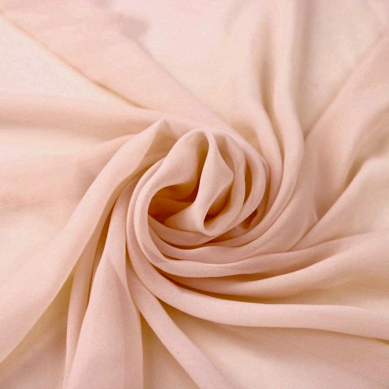 Danielle LIGHT DUSTY PEACH Polyester Hi-Multi Chiffon Fabric by the Yard - 10075