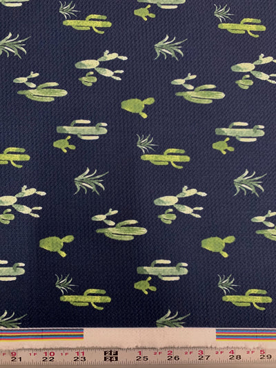 Dorothy CACTUS 1 Printed Bullet Stretch Fabric for Ribbons, Head Wraps, Top Knots, Scrunchies, Clothes, Costumes, Crafts - 10179