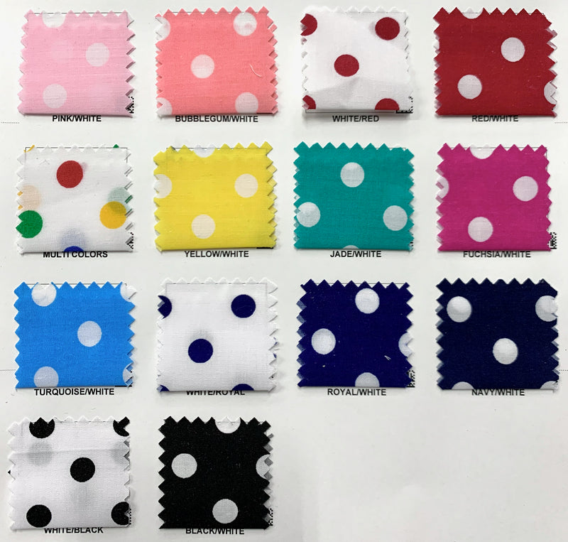 Aileen 1 CM Polka Dots on Polyester Cotton Fabric for Non-Medical Face Mask Lining, Blouses, Skirts, Bed Linens, Quilts, Costumes, Crafts