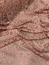 Elaine MAUVE Floral Scalloped Nylon Spandex Stretch Lace Light Weight Fabric for Clothes, Lingerie, Costumes, Decorations, Crafts