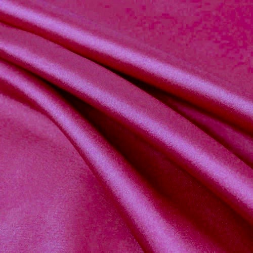 Payton FUCHSIA Faux Silk Minimal Stretch Charmeuse Satin Fabric by the Yard - 10017