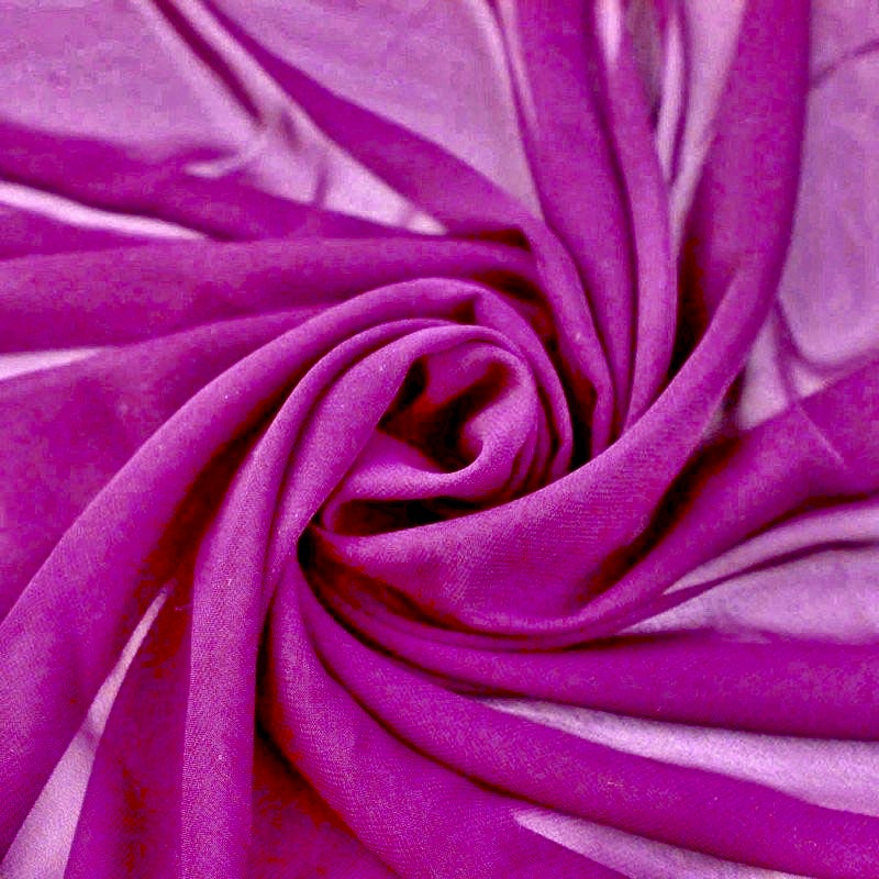 Danielle MAGENTA Polyester Hi-Multi Chiffon Fabric by the Yard - 10075