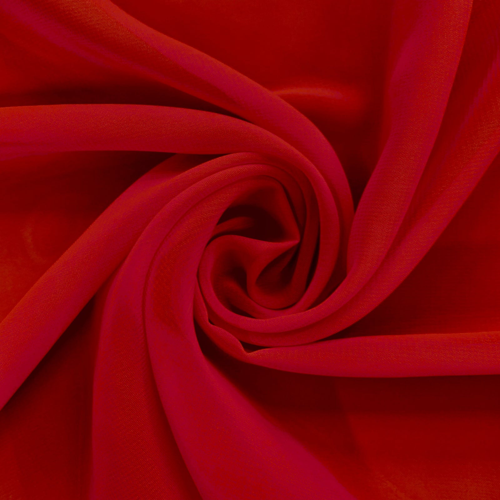Danielle RED Polyester Hi-Multi Chiffon Fabric by the Yard - 10075