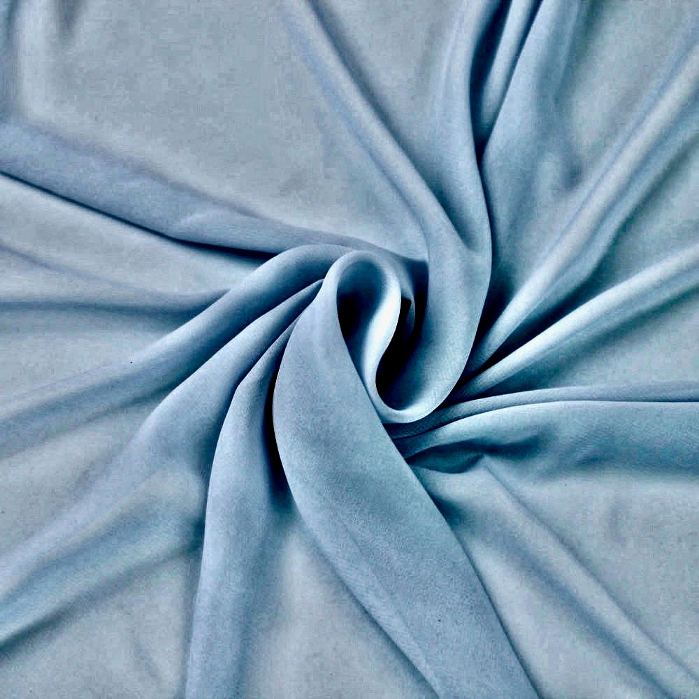 Danielle SKY BLUE Polyester Hi-Multi Chiffon Fabric by the Yard - 10075