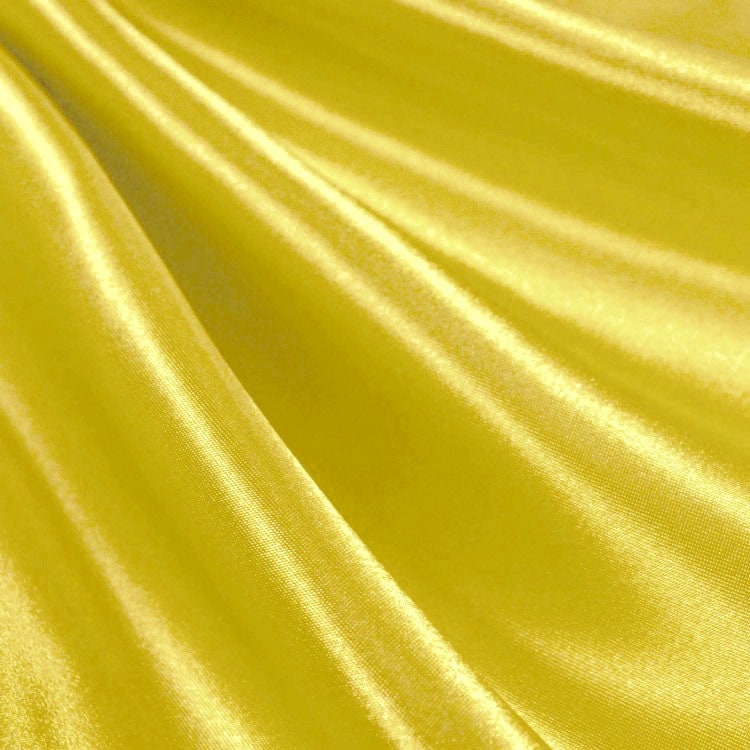 Eliza YELLOW Shiny Heavy Bridal Wedding Satin Fabric by the Yard - 10009