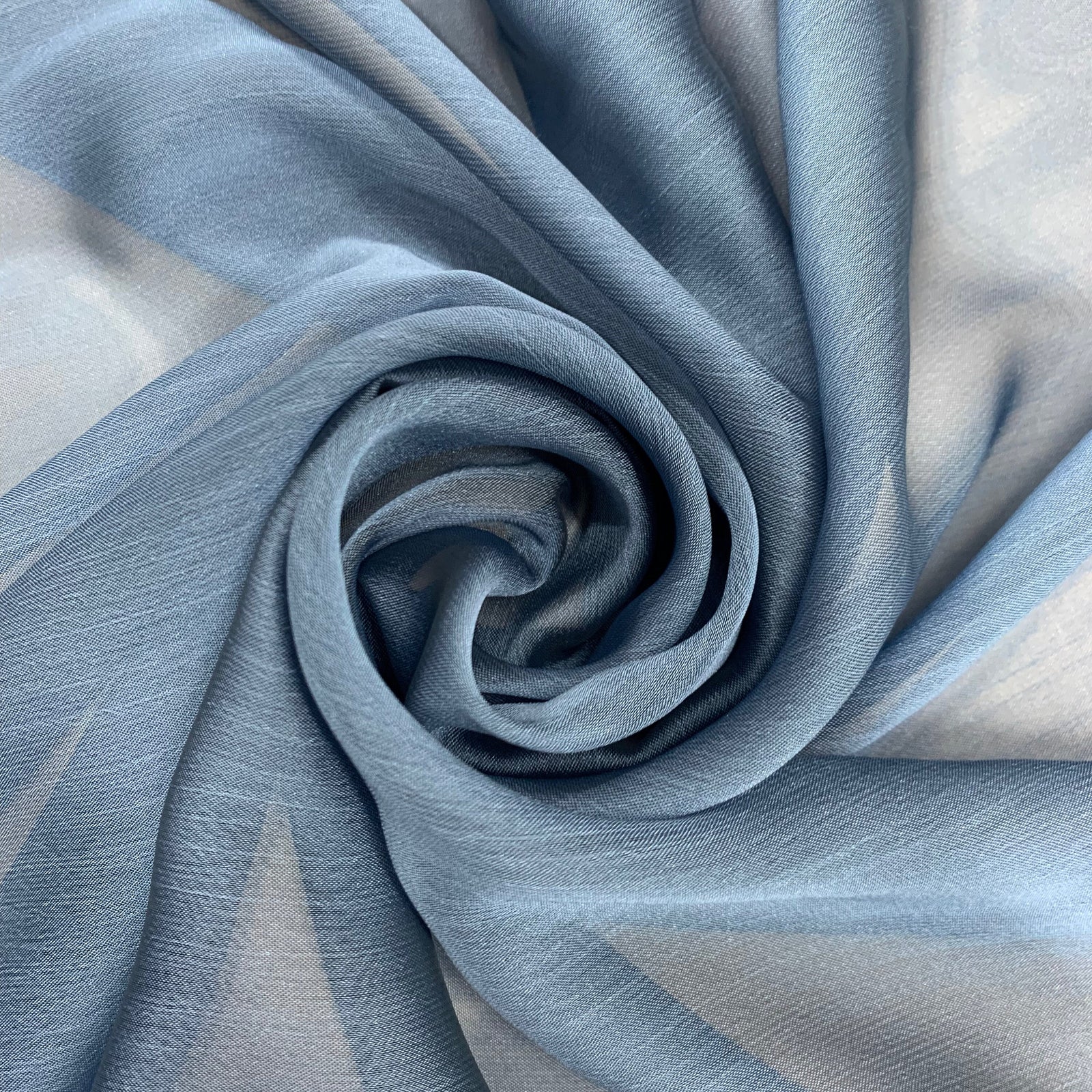 Jolene BLUE NAVY Polyester Two-Tone Chiffon Fabric by the Yard - 10135