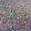Stephanie IRIDESCENT BLUSH Overlap Sequins on BLUSH Stretch Velvet Fabric for Gowns, Apparel, Costumes, Crafts - 10185
