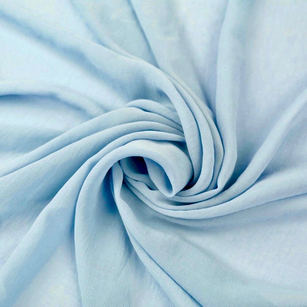 Danielle LIGHT BLUE Polyester Hi-Multi Chiffon Fabric by the Yard - 10075