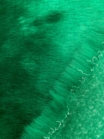 Zahra EMERALD GREEN 0.75 Inch Short Pile Soft Faux Fur Fabric for Fursuit, Cosplay Costume, Photo Prop, Trim, Throw Pillow, Crafts - 10177