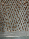 Jordyn COPPER Diamond Sequins on DUSTY ROSE Mesh Lace Fabric by the Yard - 10008