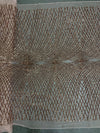 Jordyn COPPER Diamond Sequins on DUSTY ROSE Mesh Lace Fabric by the Yard - 10008