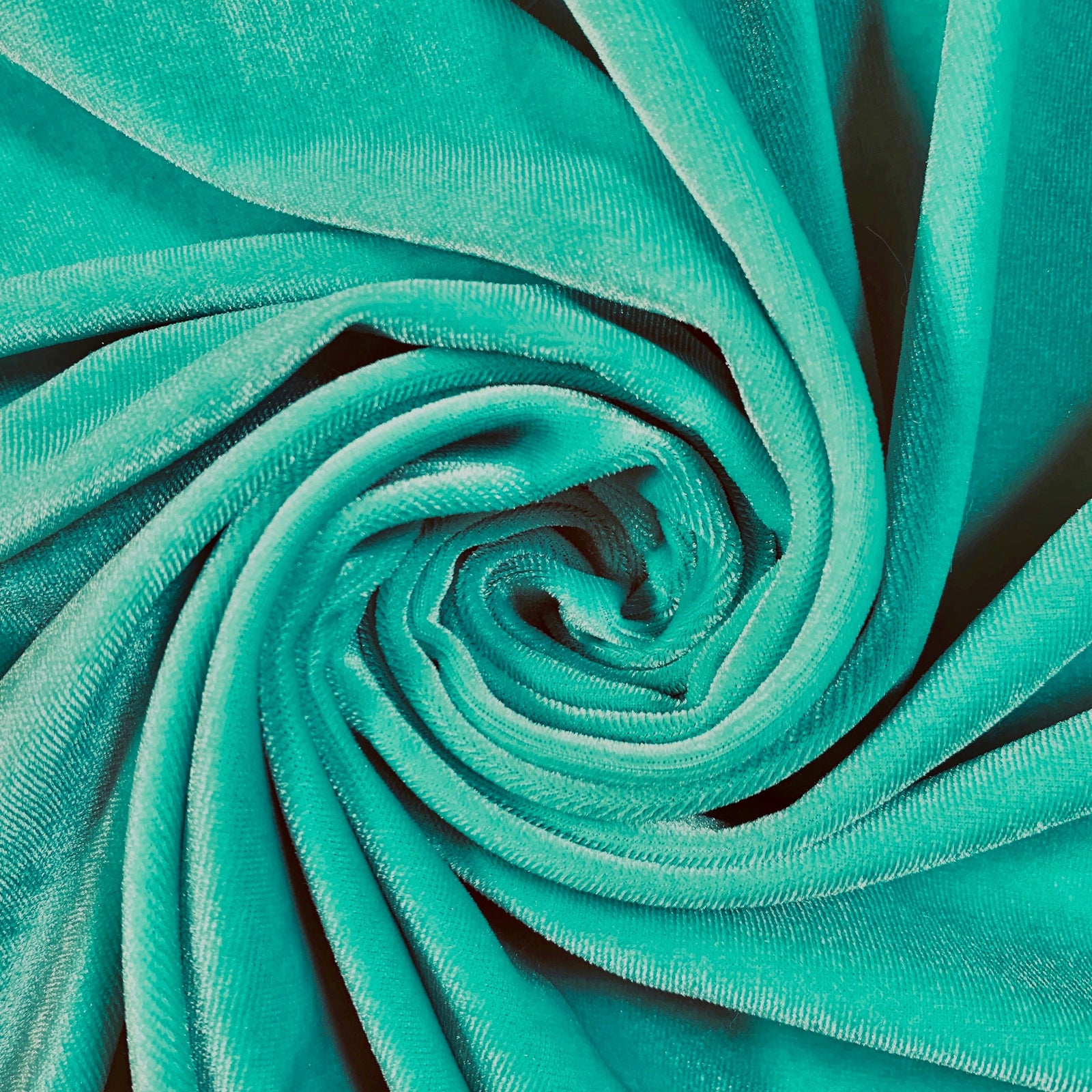 Princess AQUAMARINE Polyester Spandex Stretch Velvet Fabric for Bows, Top Knots, Head Wraps, Scrunchies, Clothes, Costumes, Crafts - 10001