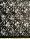 Sutton BLACK Splatter Print on Polyester Stretch Velvet for Bows, Topknot, Scrunchies, Clothes, Costumes, Crafts - 10171