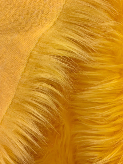 Sasha YELLOW Long Pile Soft Luxury Faux Fur Fabric Fursuit, Cosplay Costume, Photo Prop, Trim, Throw Pillow, Crafts - 10144