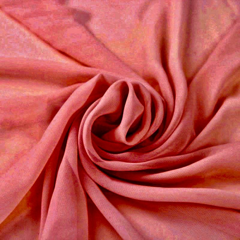Danielle DARK CORAL Polyester Hi-Multi Chiffon Fabric for Gowns, Apparel, Lining, Wedding Arbor, Home Decor, Costumes, Crafts - 10075