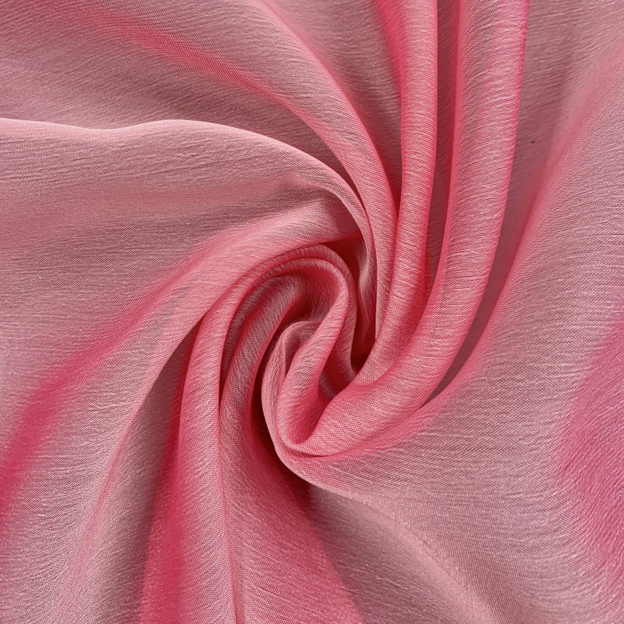 Jolene GERANIUM PINK Polyester Two-Tone Chiffon Fabric by the Yard - 10135