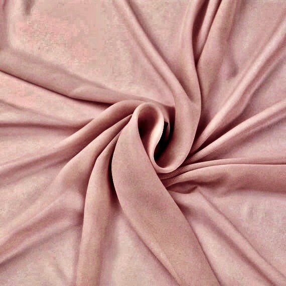 Danielle DARK DUSTY ROSE Polyester Hi-Multi Chiffon Fabric by the Yard - 10075