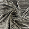 Pauline TAUPE BROWN Wrinkled Polyester Crushed Stretch Velvet Fabric by the Yard for Ribbons, Headwraps, Clothes, Costumes, Crafts - 10175