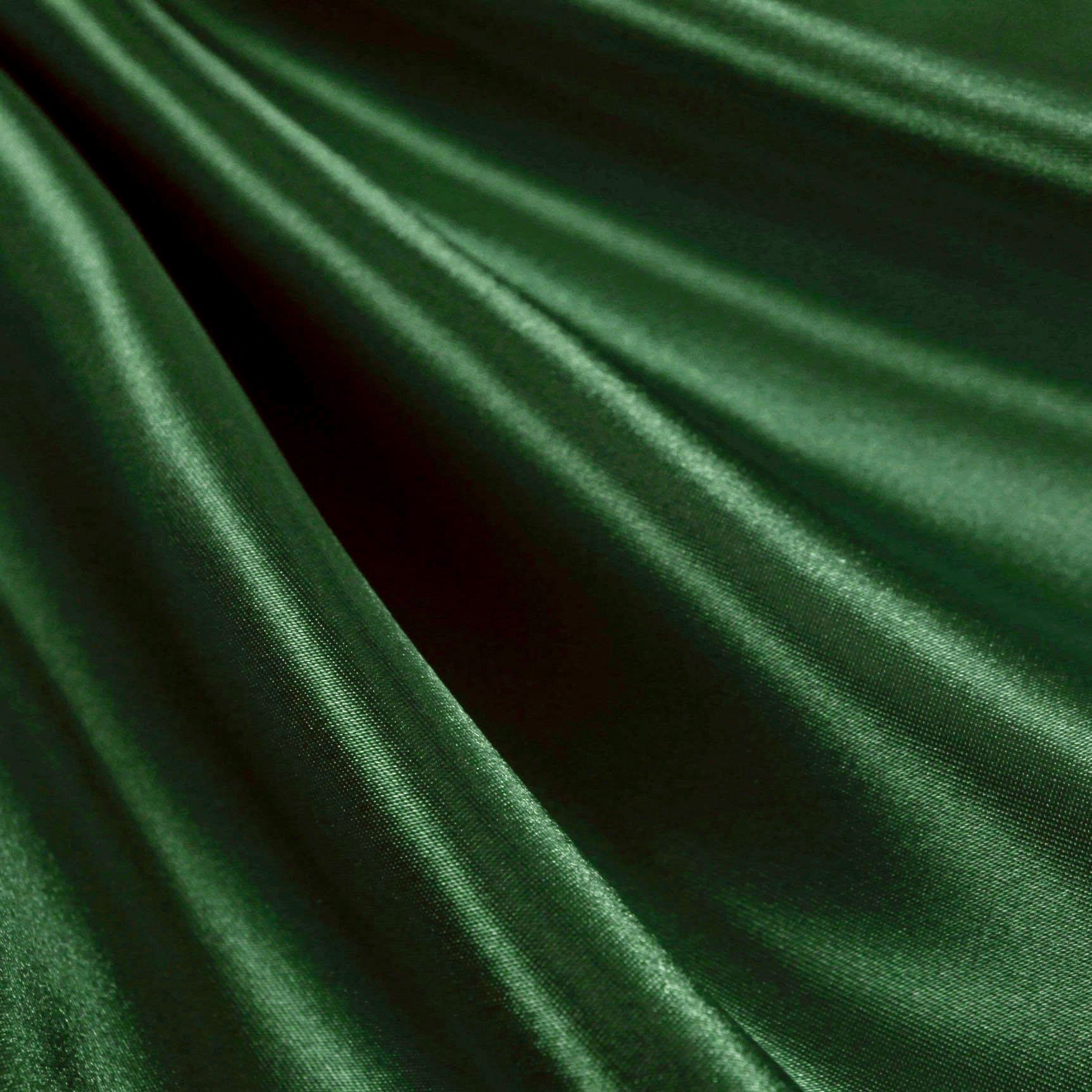 Eliza HUNTER GREEN Shiny Heavy Bridal Wedding Satin Fabric by the Yard - 10009