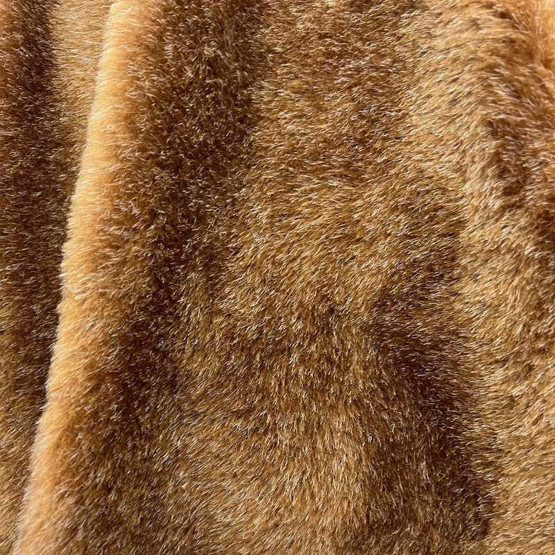 Zahra RUST with Flecks of WHITE 0.5 Inch Short Pile Soft Faux Fur Fabric for Fursuit, Cosplay Costume, Photo Prop, Trim, Toss Pillow, Crafts