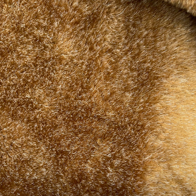Zahra RUST with Flecks of WHITE 0.5 Inch Short Pile Soft Faux Fur Fabric for Fursuit, Cosplay Costume, Photo Prop, Trim, Toss Pillow, Crafts