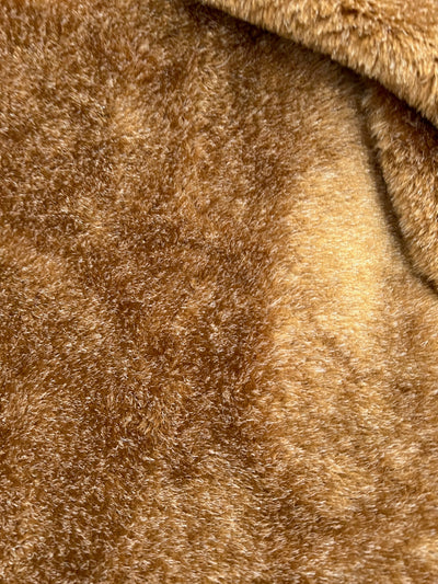 Zahra RUST with Flecks of WHITE 0.5 Inch Short Pile Soft Faux Fur Fabric for Fursuit, Cosplay Costume, Photo Prop, Trim, Toss Pillow, Crafts